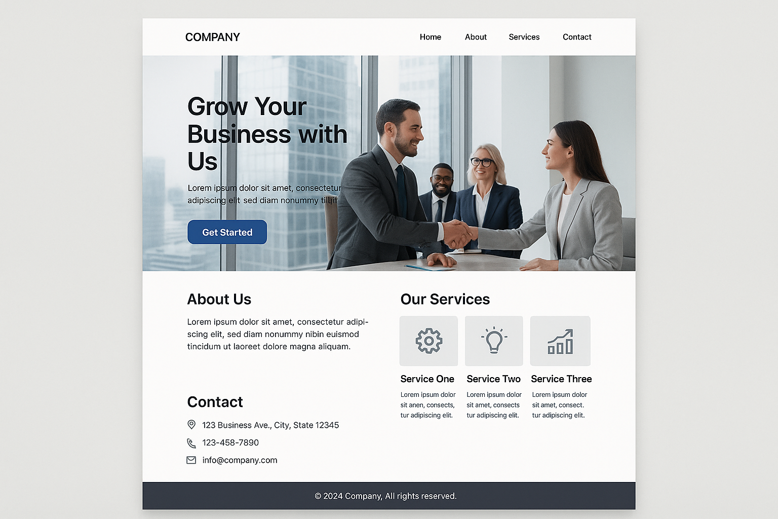 Basic corporate website 