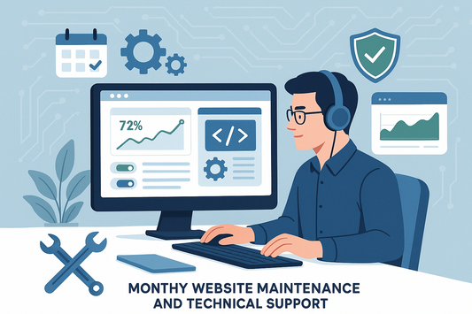 Monthly website maintenance (technical support)