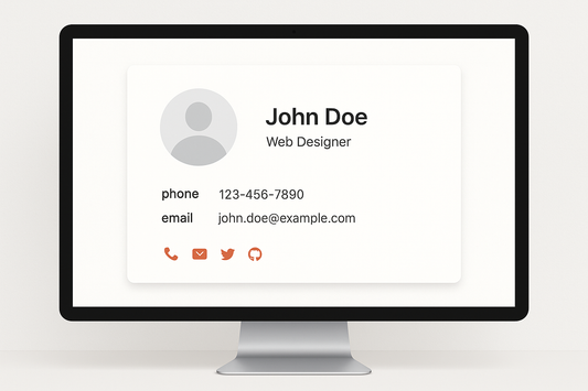 Simple business card website